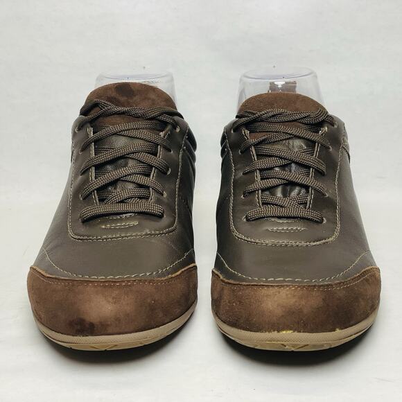 Vionic 555 Willa Sneakers Womens Sz 7 Brown Leather Lace Up Orthaheel Technology - Picture 4 of 11